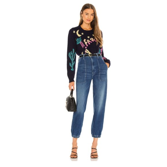 MOTHER Denim - MOTHER | The Wrapper Patch Springy Ankle Jeans (Wish On A Star) Size 30 NWT